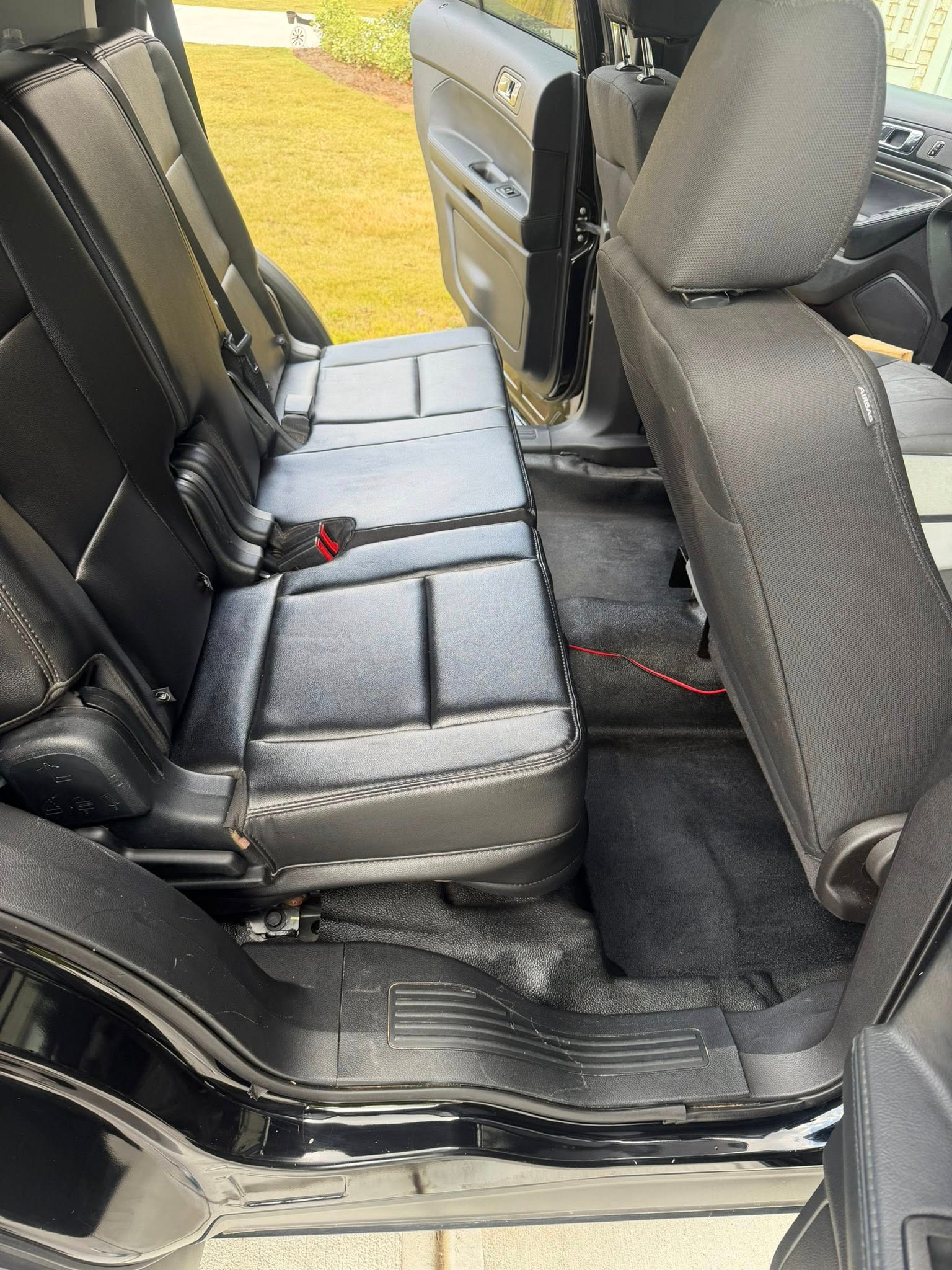 Interior back seat cleaning after, Atlanta mobile car detailing Way2Clean
